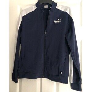 Women's Puma Navy and White Athletic Jacket Size S NWT B1